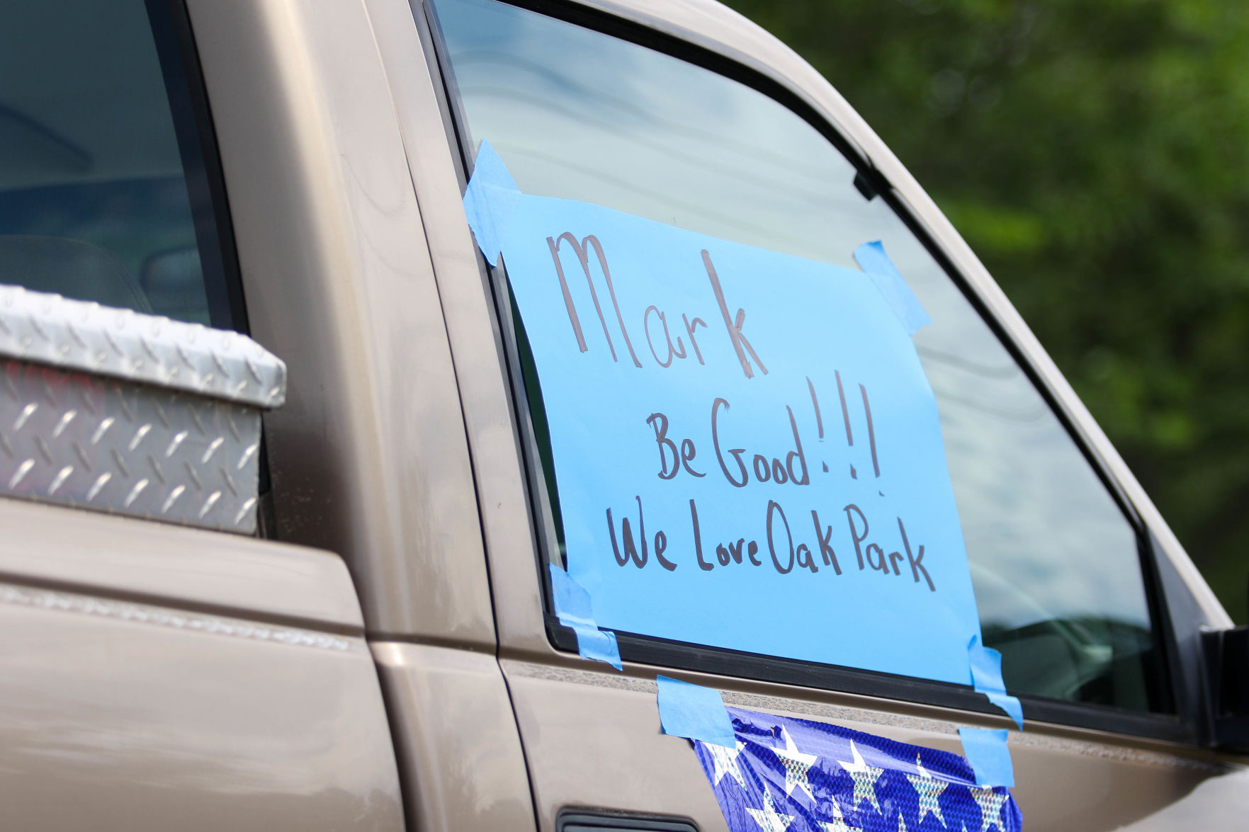 Car parade for Oak Park Nursing Home and Independent Living Community residents